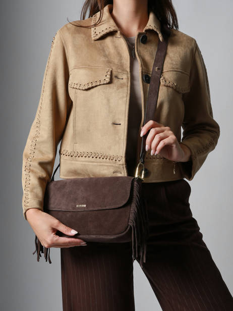 Schoudertas Country Leder Etrier Bruin country ECOU145M ander zicht 2